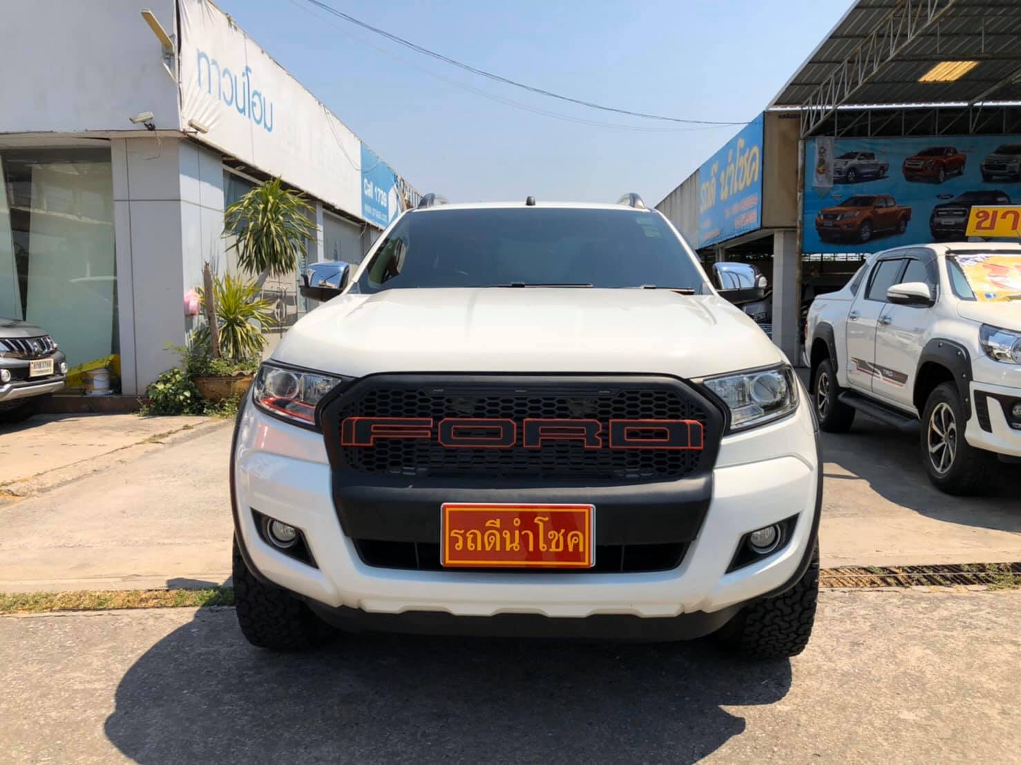 Ford Ranger Hi-Rider (Cab) ปี 2016 สีขาว (รูปที่ 2)