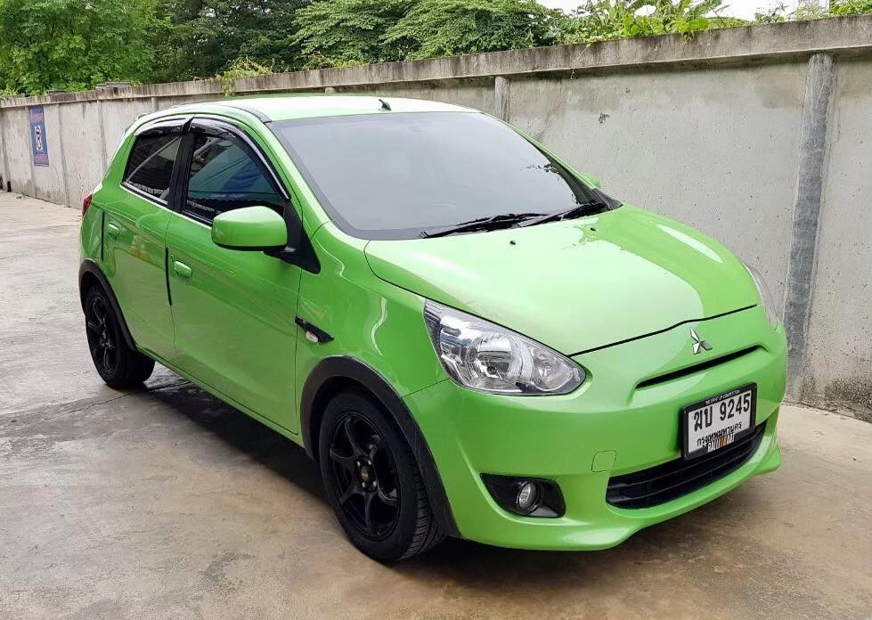 Mitsubishi Mirage ปี 2012 สีเขียว
