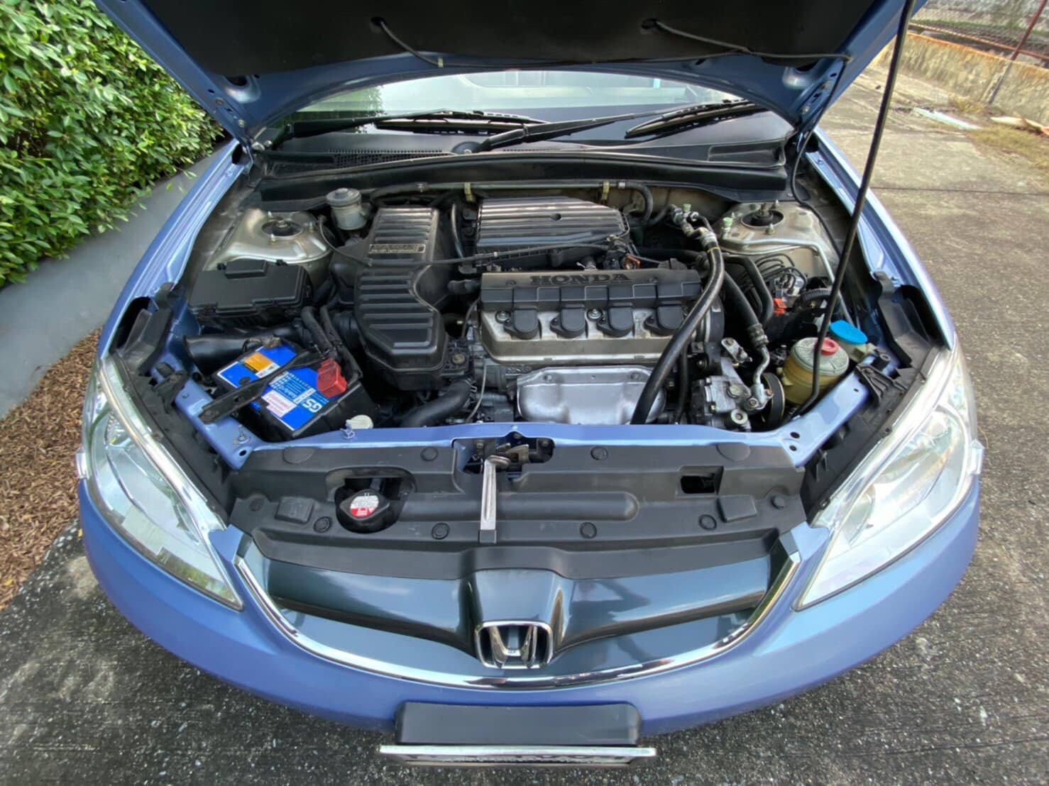 Honda Civic ES (Dimension) โฉม ตาเหยี่ยว ปี 2004 สีฟ้า (รูปที่ 4)
