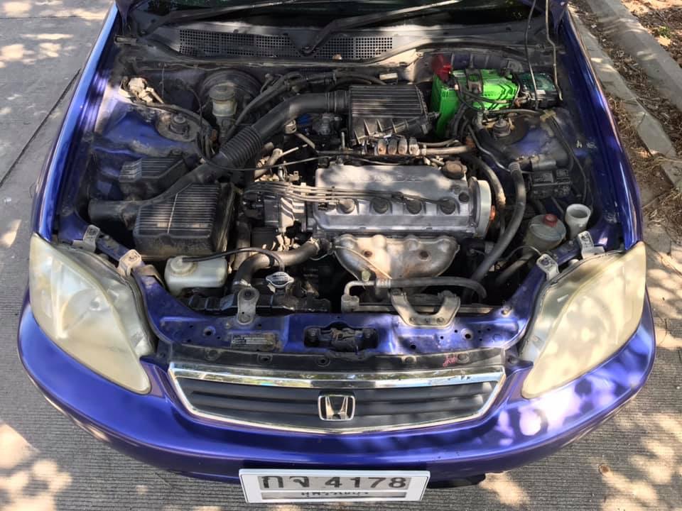 Honda Civic EK โฉม 4 ประตู ปี 1996 สีน้ำเงิน (รูปที่ 4)