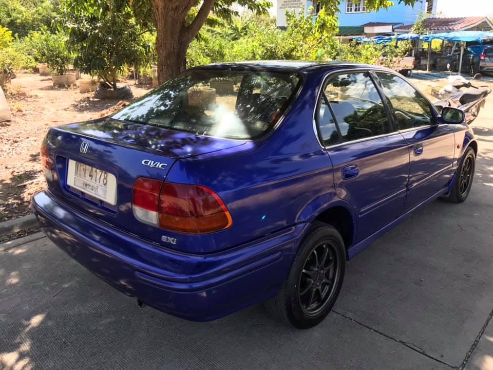 Honda Civic EK โฉม 4 ประตู ปี 1996 สีน้ำเงิน (รูปที่ 2)