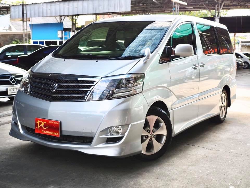 Toyota Alphard ปี 2007 สีเงิน