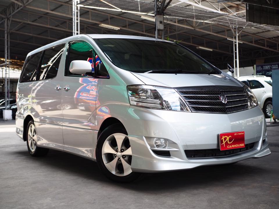 Toyota Alphard ปี 2007 สีเงิน