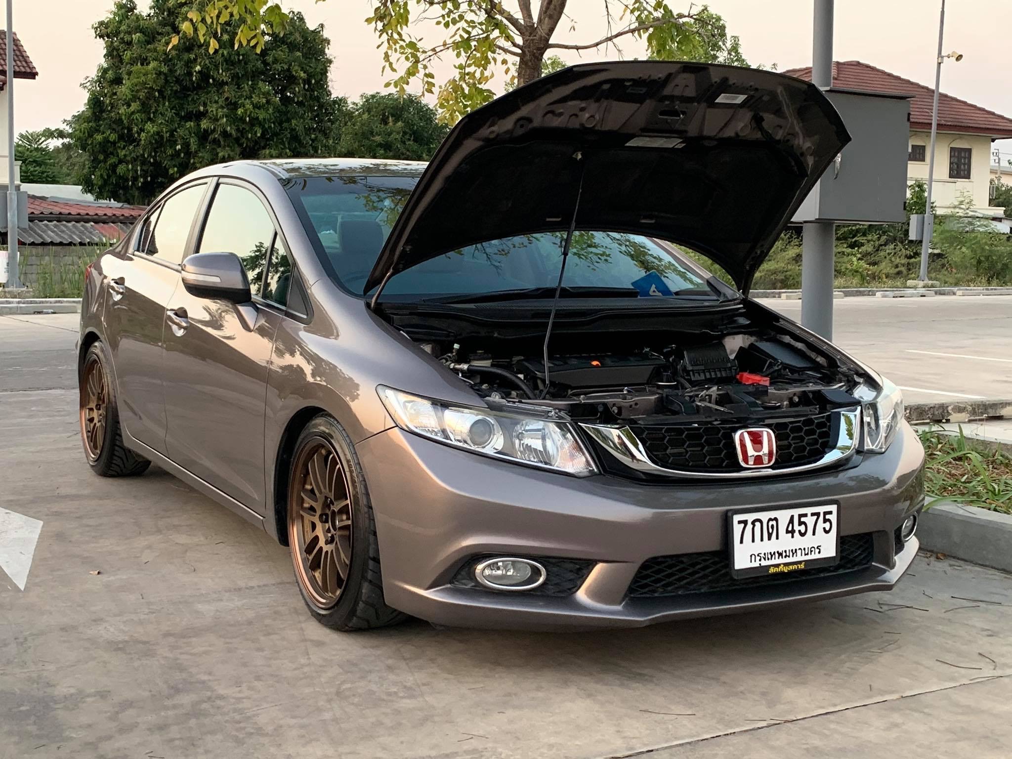 Honda Civic FB ปี 2012 สีเทา (รูปที่ 10)
