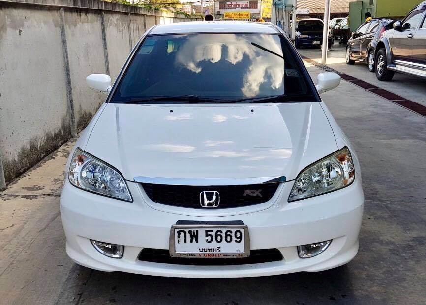 Honda Civic RX โฉม ตาเหยี่ยว ปี 2005 สีขาว