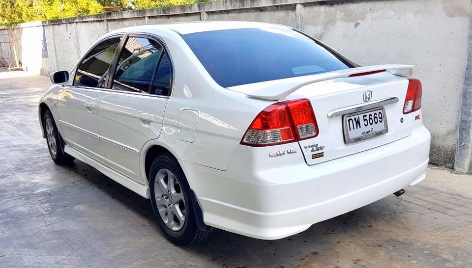 Honda Civic RX โฉม ตาเหยี่ยว ปี 2005 สีขาว (รูปที่ 4)