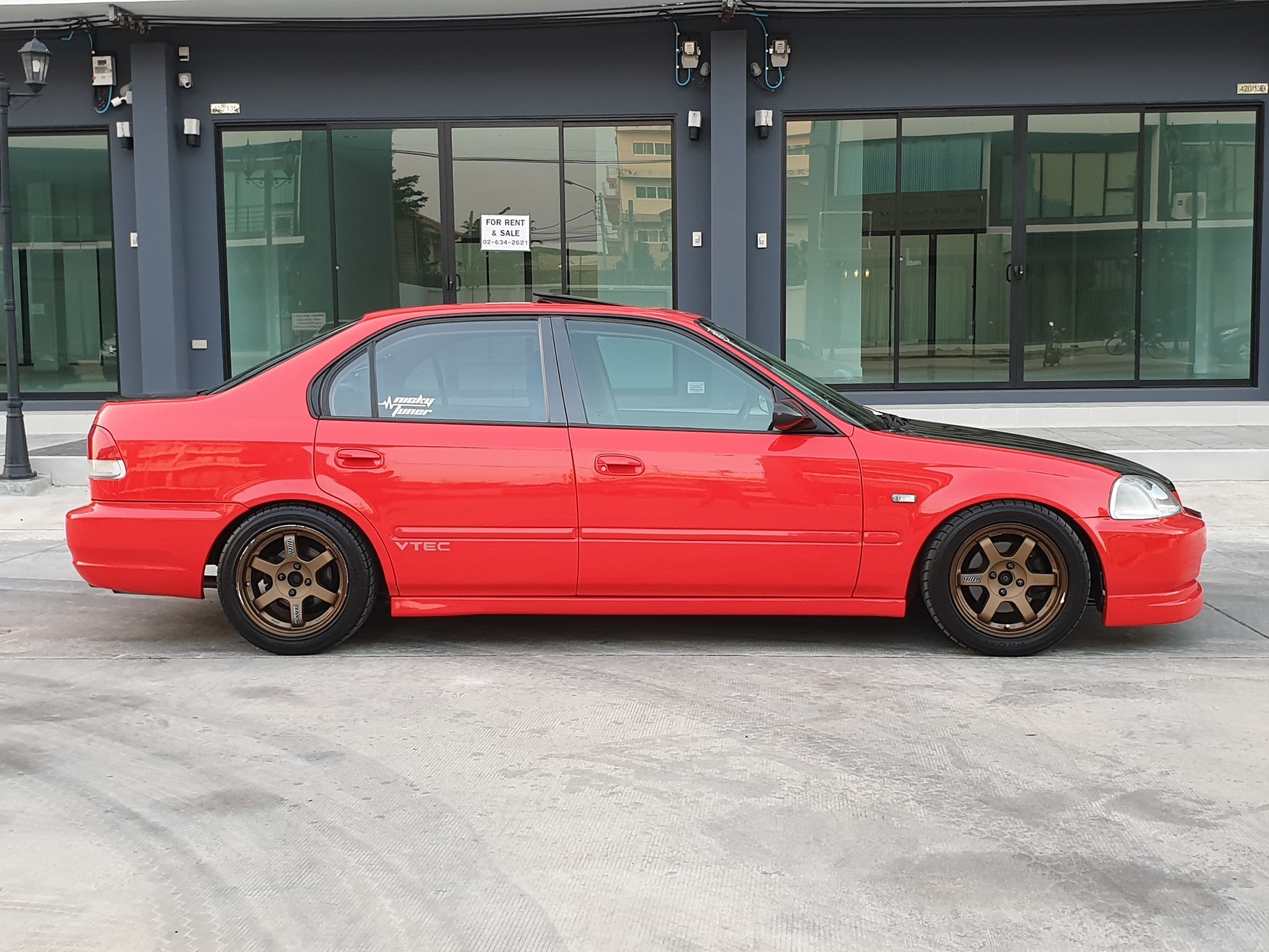 Honda Civic EK โฉม 4 ประตู ปี 1996 สีแดง (รูปที่ 11)