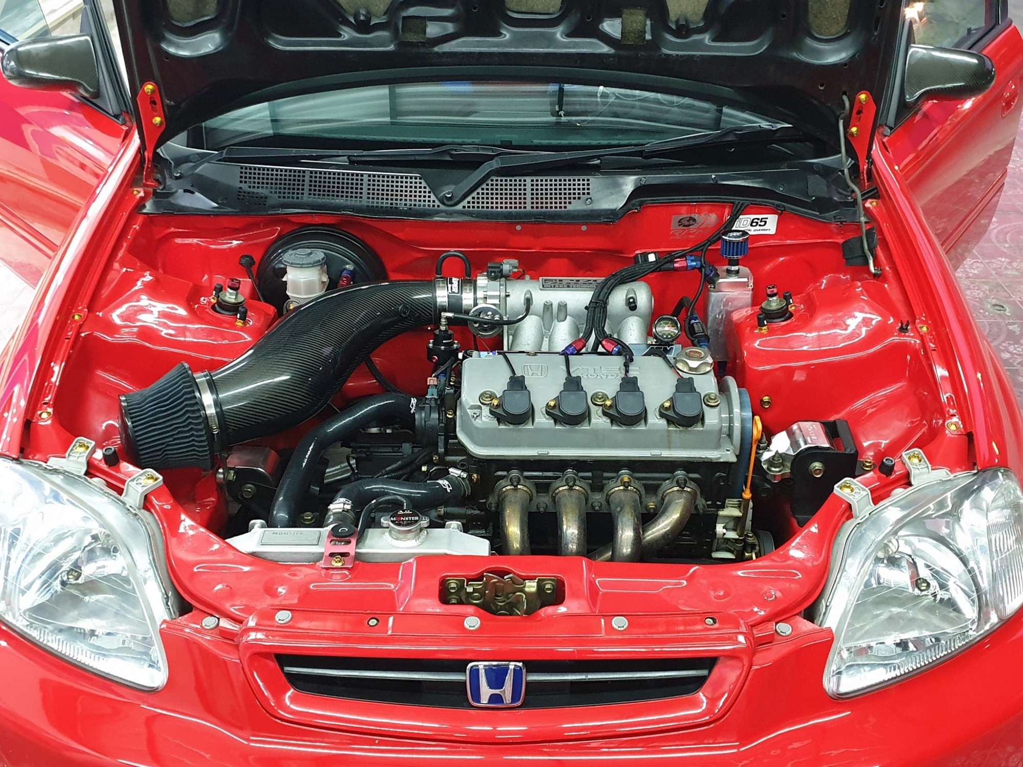 Honda Civic EK โฉม 4 ประตู ปี 1996 สีแดง (รูปที่ 5)