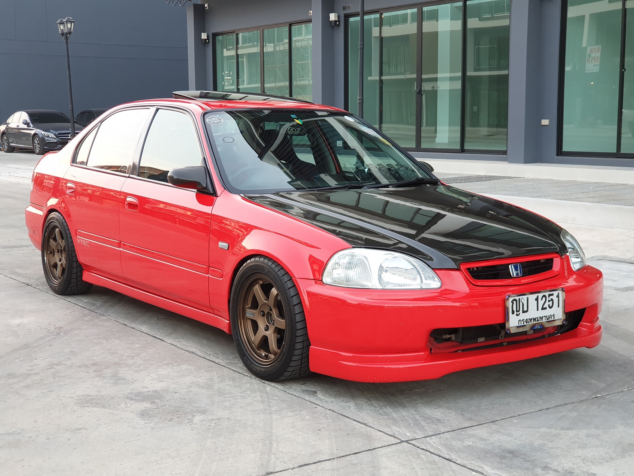 Honda Civic EK โฉม 4 ประตู ปี 1996 สีแดง (รูปที่ 10)