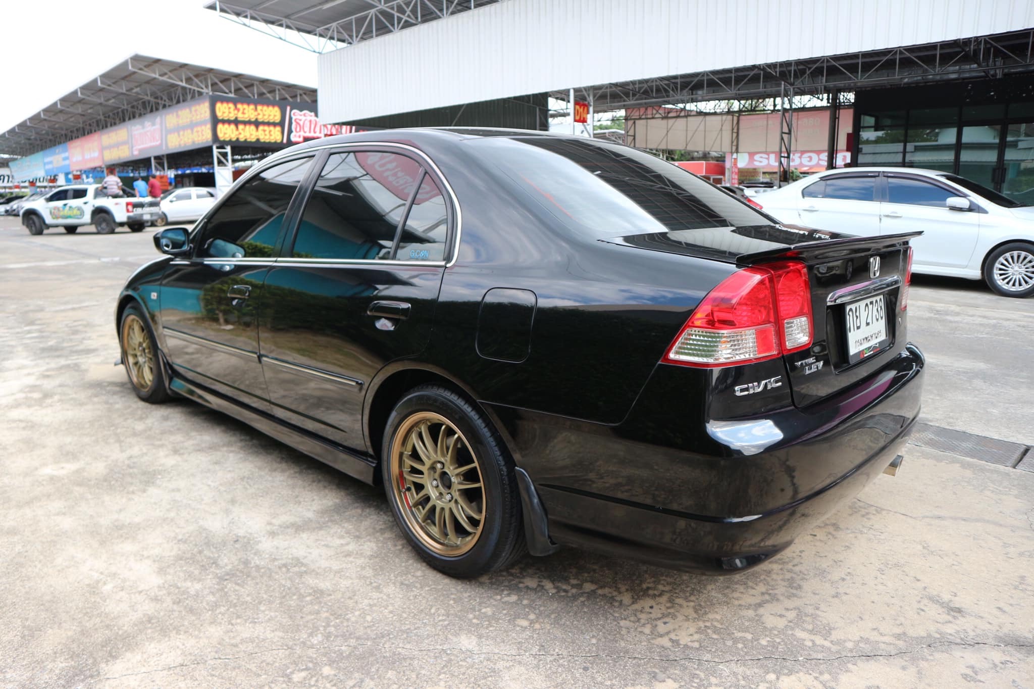 Honda Civic ES (Dimension) โฉม ตาเหยี่ยว ปี 2005 สีดำ (รูปที่ 3)