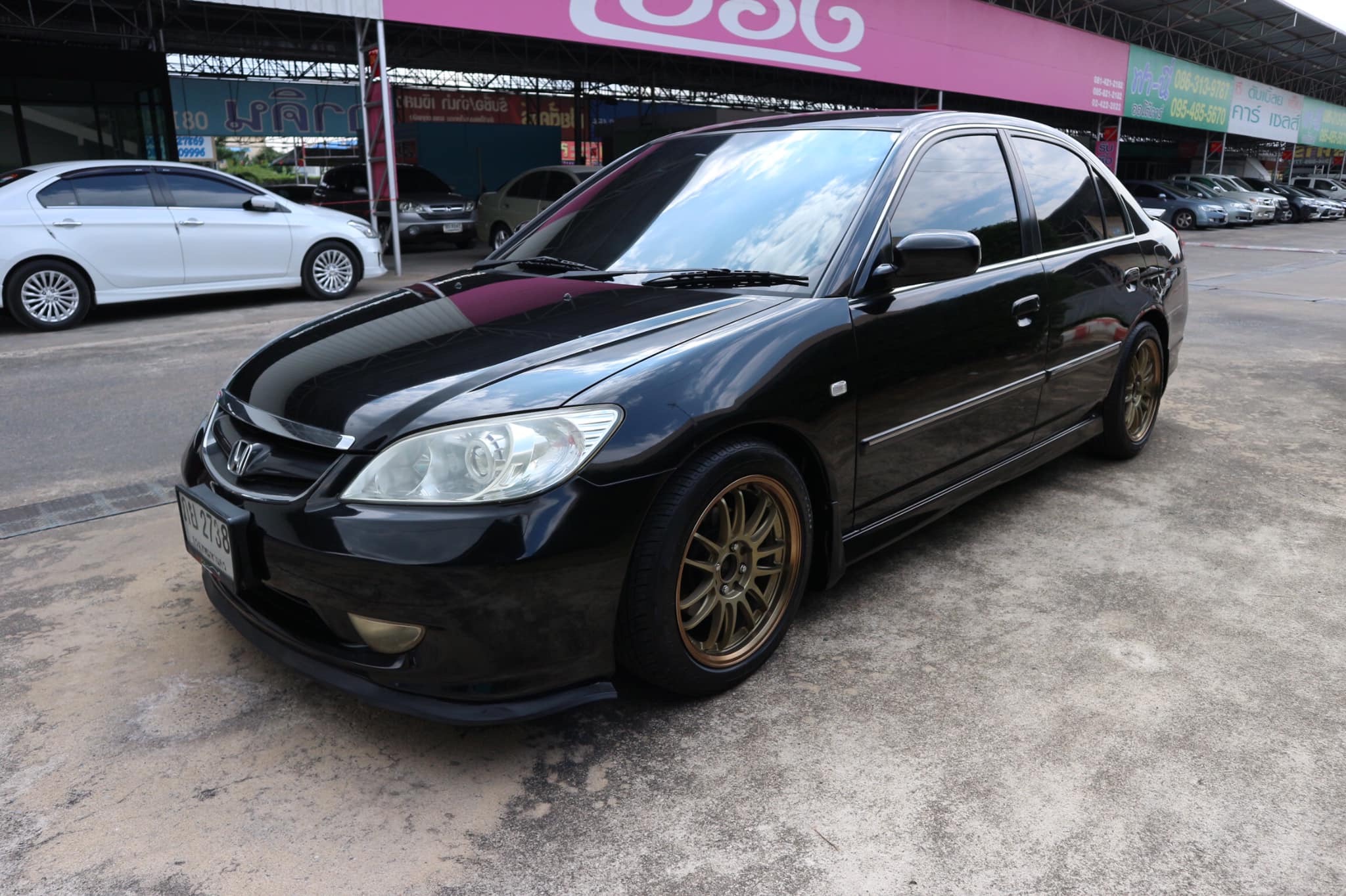 Honda Civic ES (Dimension) โฉม ตาเหยี่ยว ปี 2005 สีดำ (รูปที่ 2)