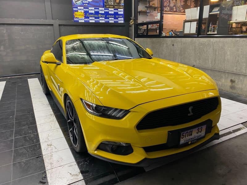 Ford Mustang ปี 2017 สีเหลือง (รูปที่ 3)