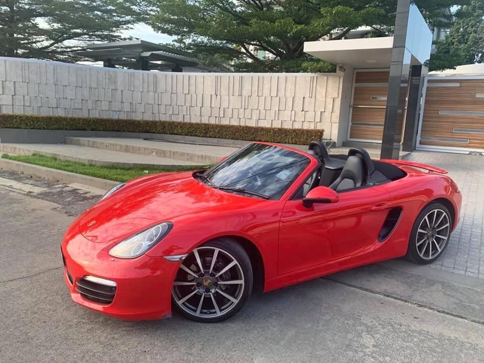 Porsche Boxster (Cayman) 981 ปี 2012 สีแดง