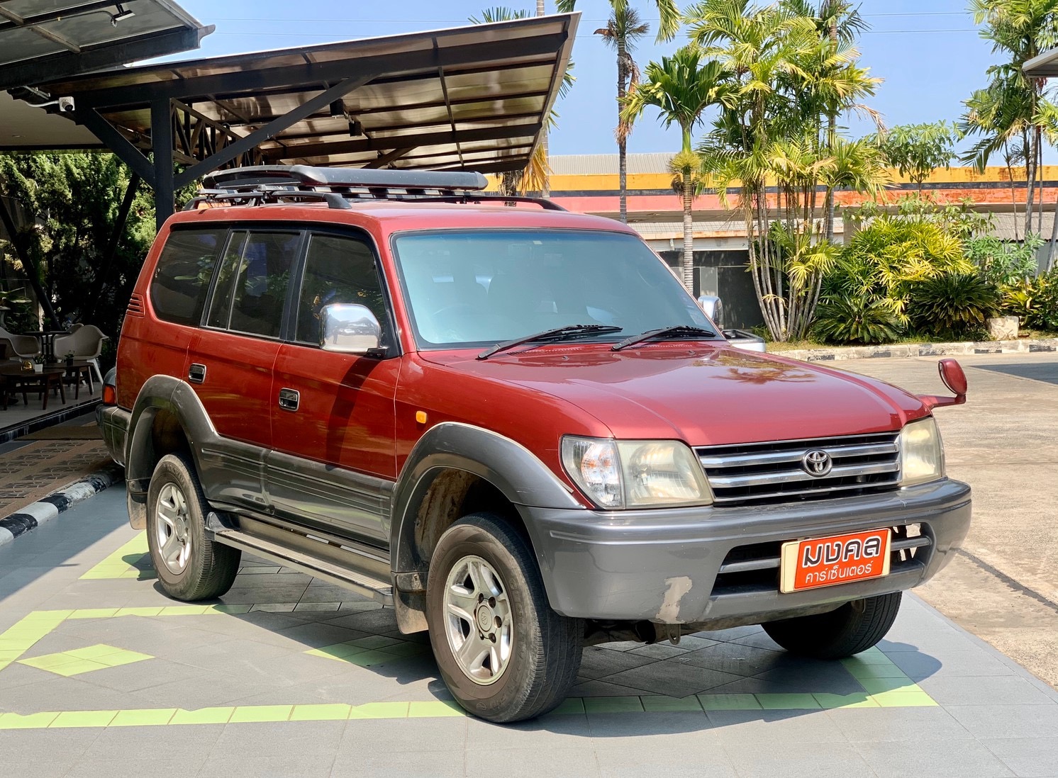 Toyota Land Cruiser Prado J90 ปี 1997 สีแดง (รูปที่ 2)