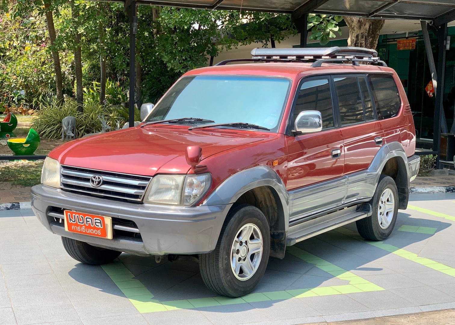 Toyota Land Cruiser Prado J90 ปี 1997 สีแดง (รูปที่ 4)