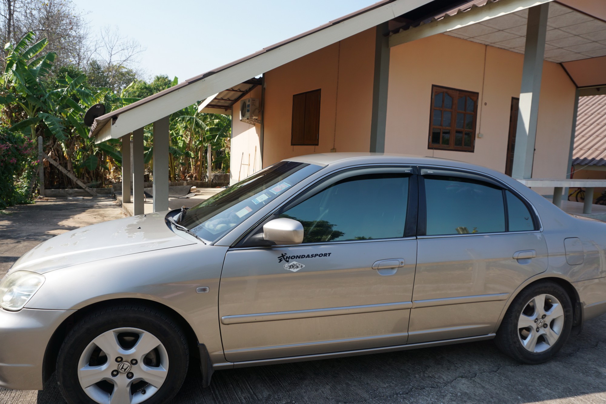 Honda Civic ES (Dimension) ปี 2001 สีทอง (รูปที่ 3)