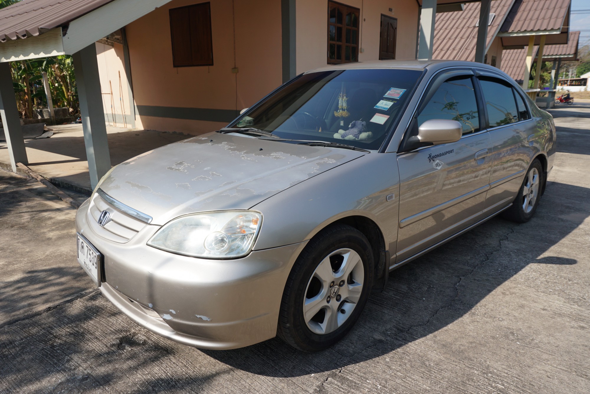 Honda Civic ES (Dimension) ปี 2001 สีทอง (รูปที่ 2)