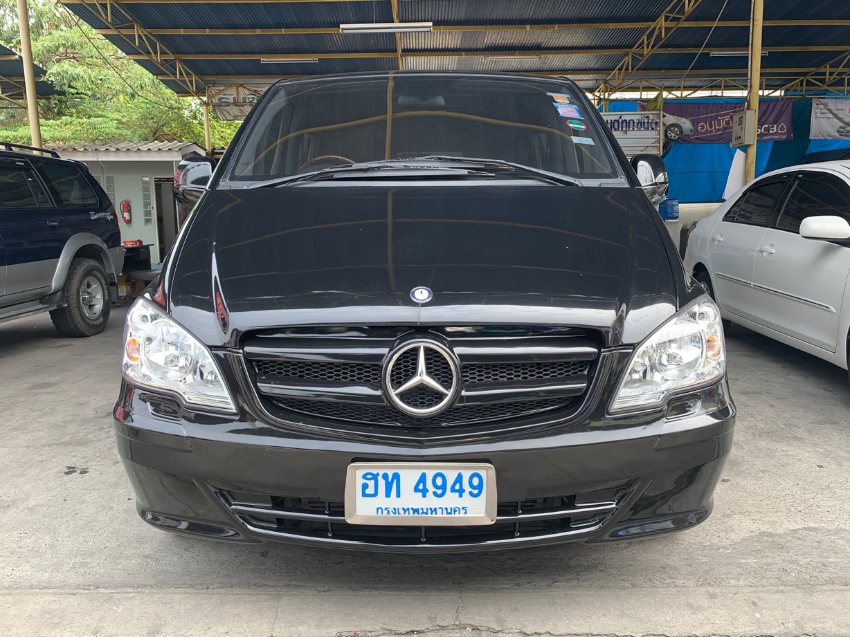 Mercedes-Benz V-Class W639 ปี 2010 สีดำ (รูปที่ 2)