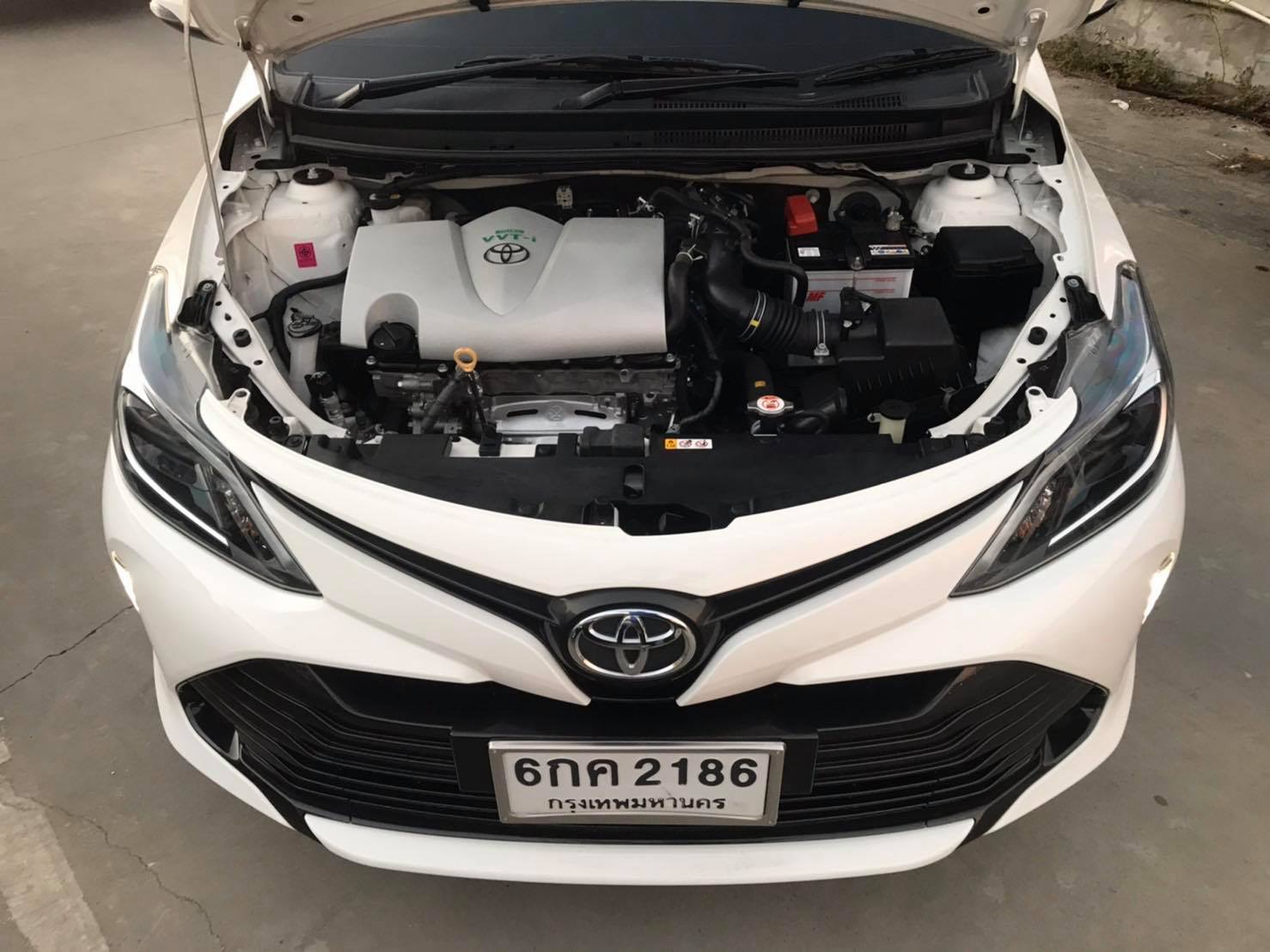 Toyota Vios ไมเนอร์เชนจ์ ปี 2017 สีขาว (รูปที่ 3)