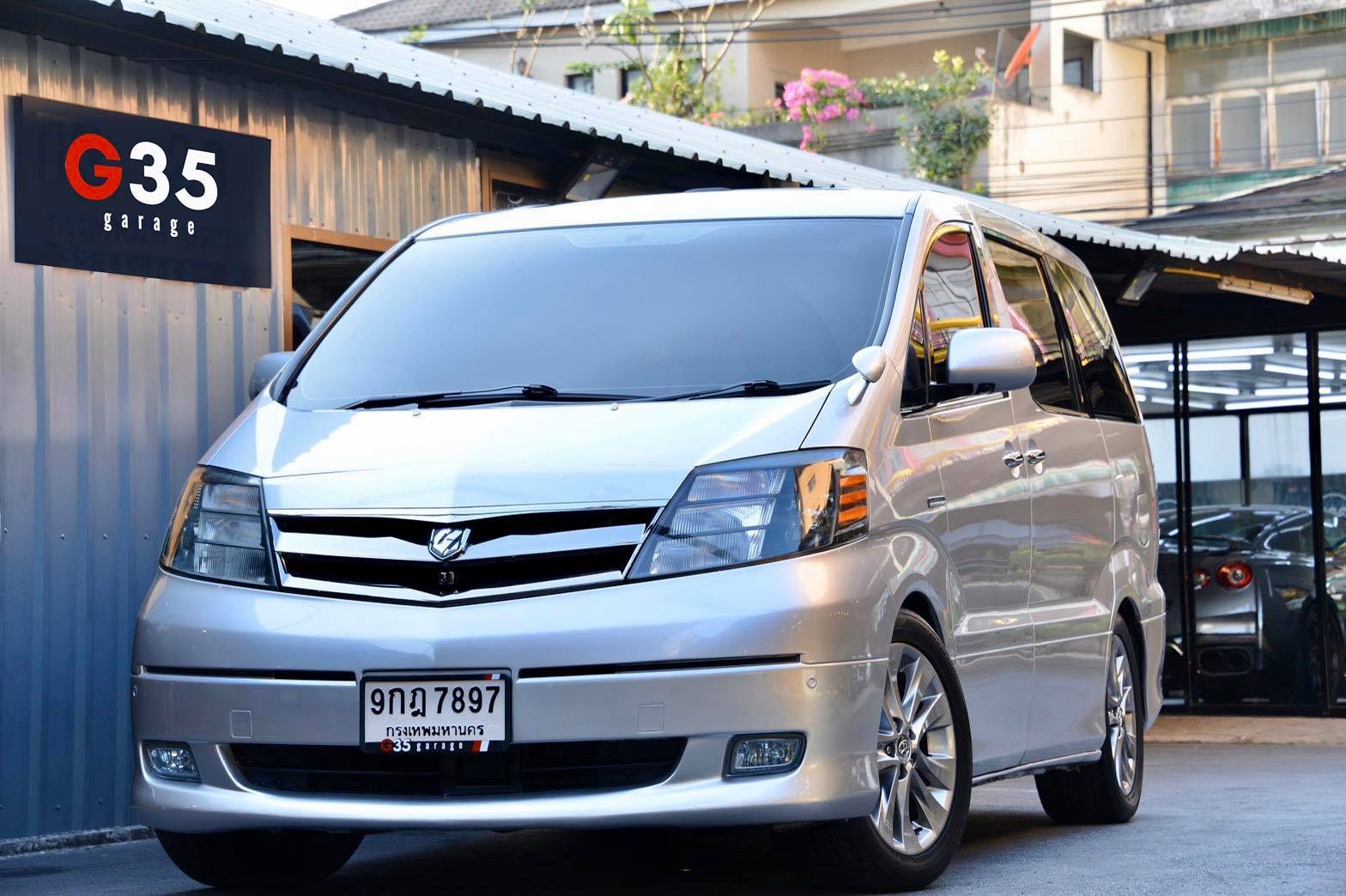 Toyota Alphard ปี 2007 สีเงิน