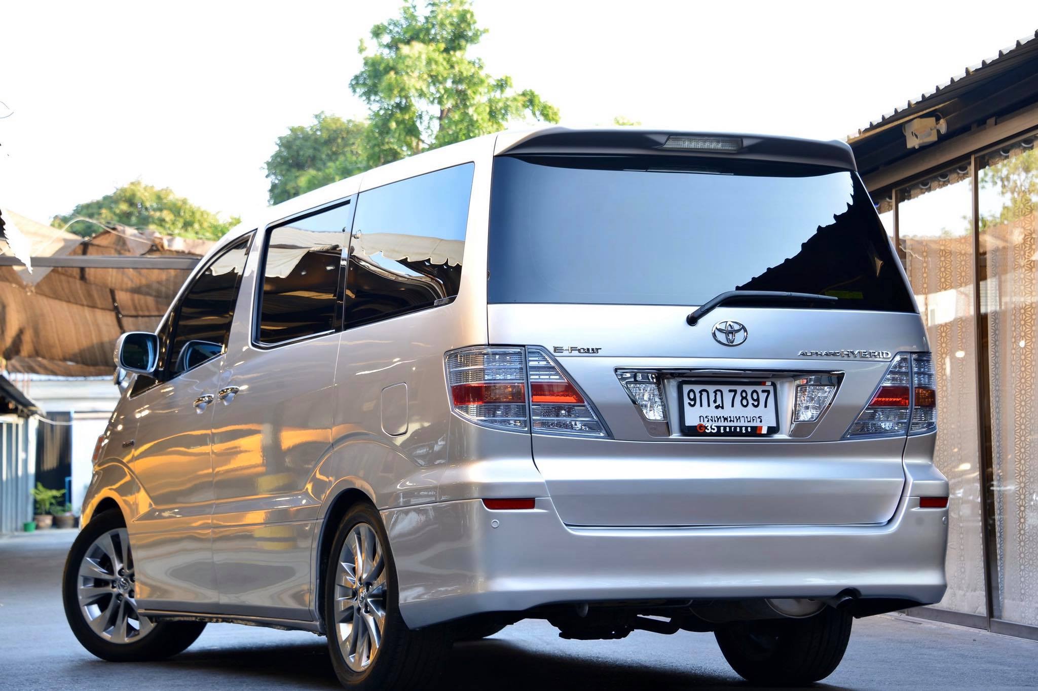 Toyota Alphard ปี 2007 สีเงิน