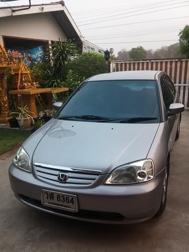 Honda Civic ES (Dimension) ปี 2003 สีเทา (รูปที่ 2)