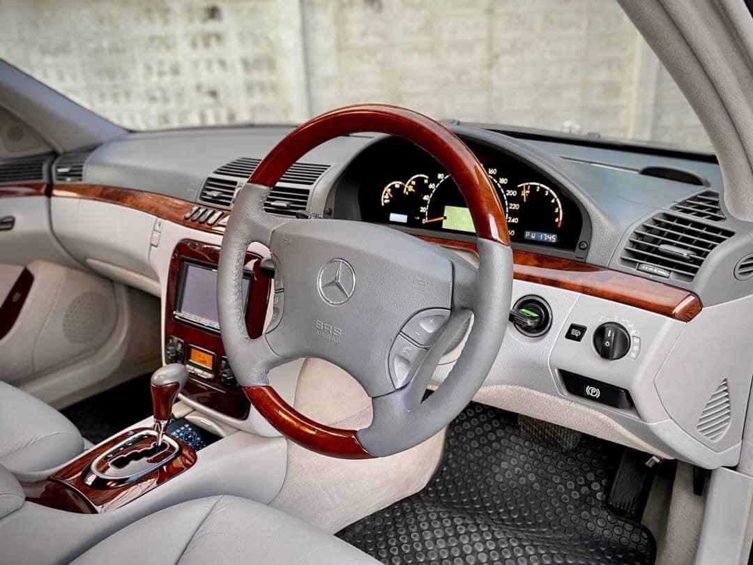 Mercedes-Benz S-Class W220 S280 ปี 2001 สีดำ (รูปที่ 8)