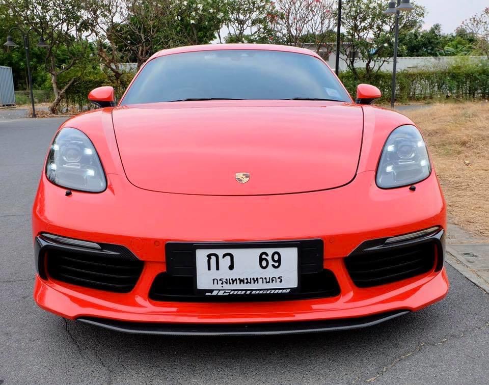 Porsche Boxster (Cayman) 718 Cayman GTS ปี 2018 สีแดง (รูปที่ 2)