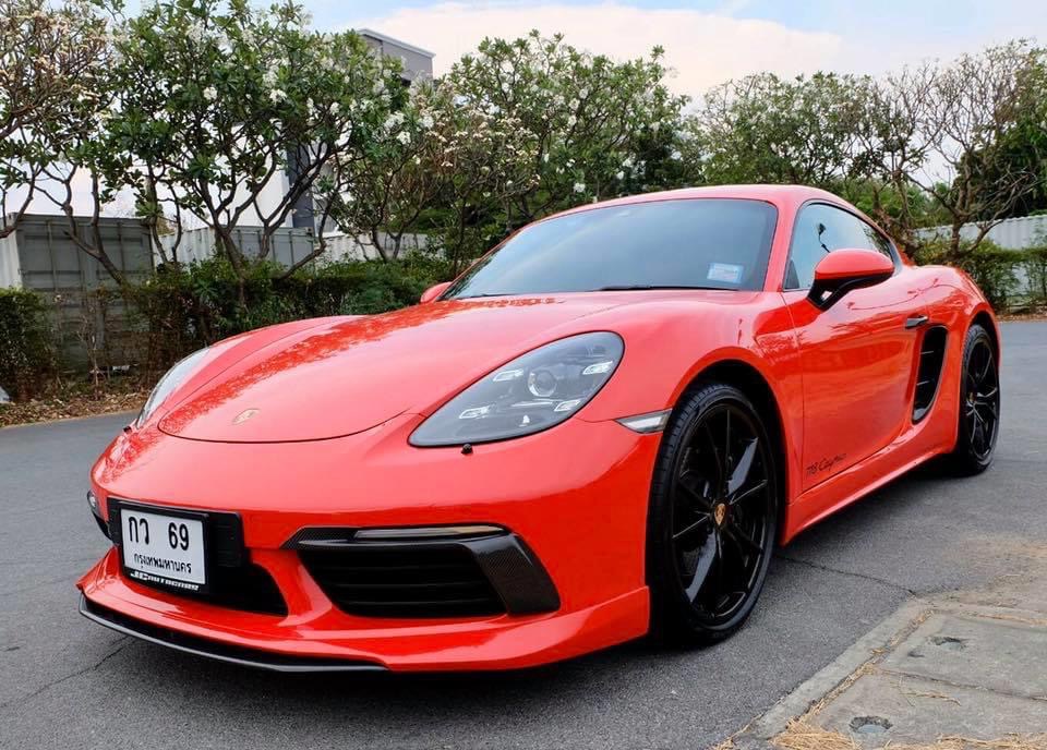Porsche Boxster (Cayman) 718 Cayman GTS ปี 2018 สีแดง