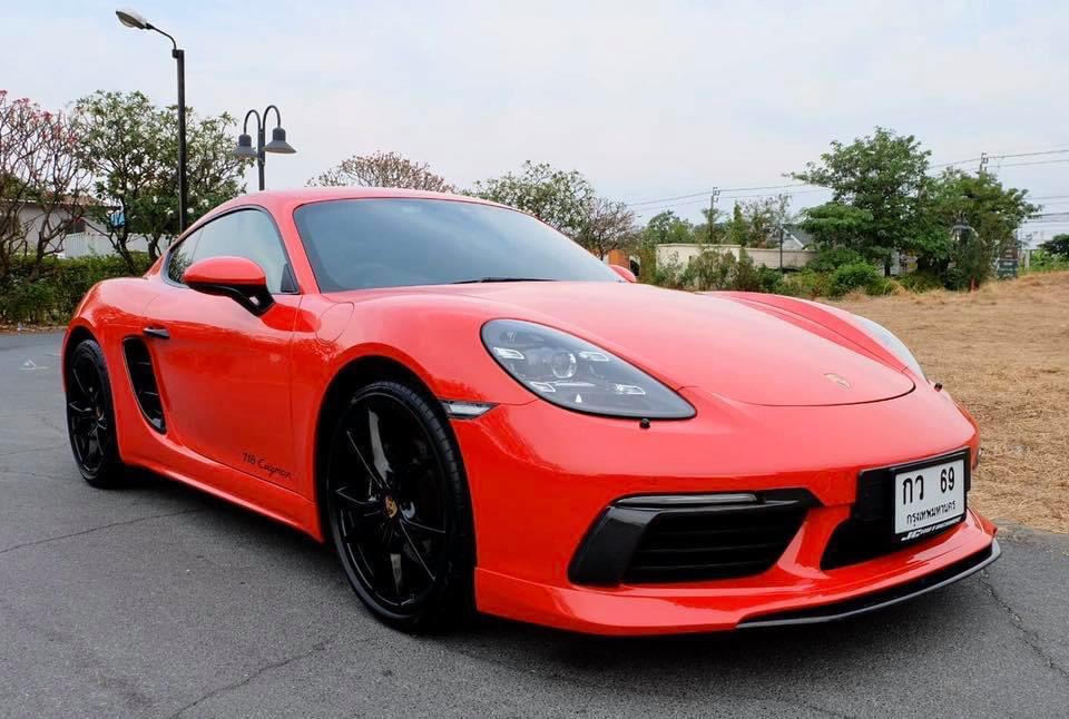 Porsche Boxster (Cayman) 718 Cayman GTS ปี 2018 สีแดง