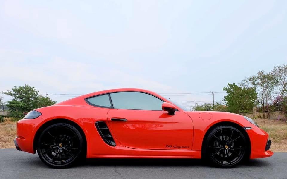 Porsche Boxster (Cayman) 718 Cayman GTS ปี 2018 สีแดง