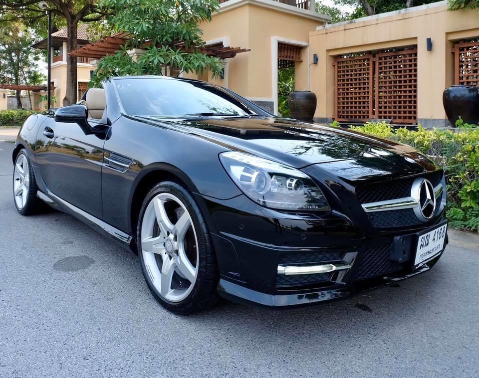 Mercedes-Benz SLK-Class R172 SLK200 ปี 2012 สีดำ (รูปที่ 3)
