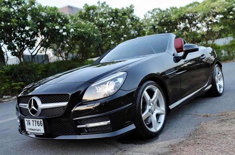Mercedes-Benz SLK-Class R172 SLK200 ปี 2015 สีดำ (รูปที่ 3)