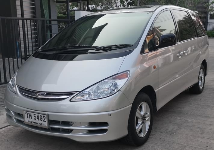 Toyota Estima ปี 2002 สีเงิน