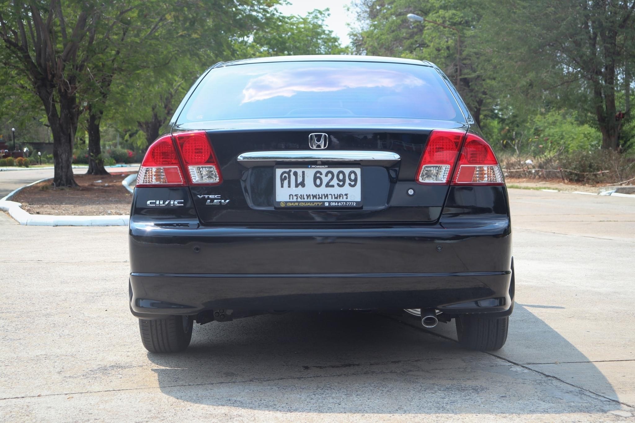 Honda Civic ES (Dimension) โฉม ตาเหยี่ยว ปี 2005 สีดำ (รูปที่ 4)