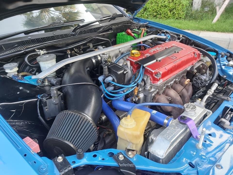 Honda Crx Delsol ปี 92 สีฟ้า เหลือง spoon (รูปที่ 9)