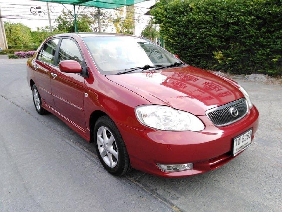 Toyota Corolla Altis (หน้าหมู/ตาถั่ว) ปี 2002 สีแดง (รูปที่ 2)