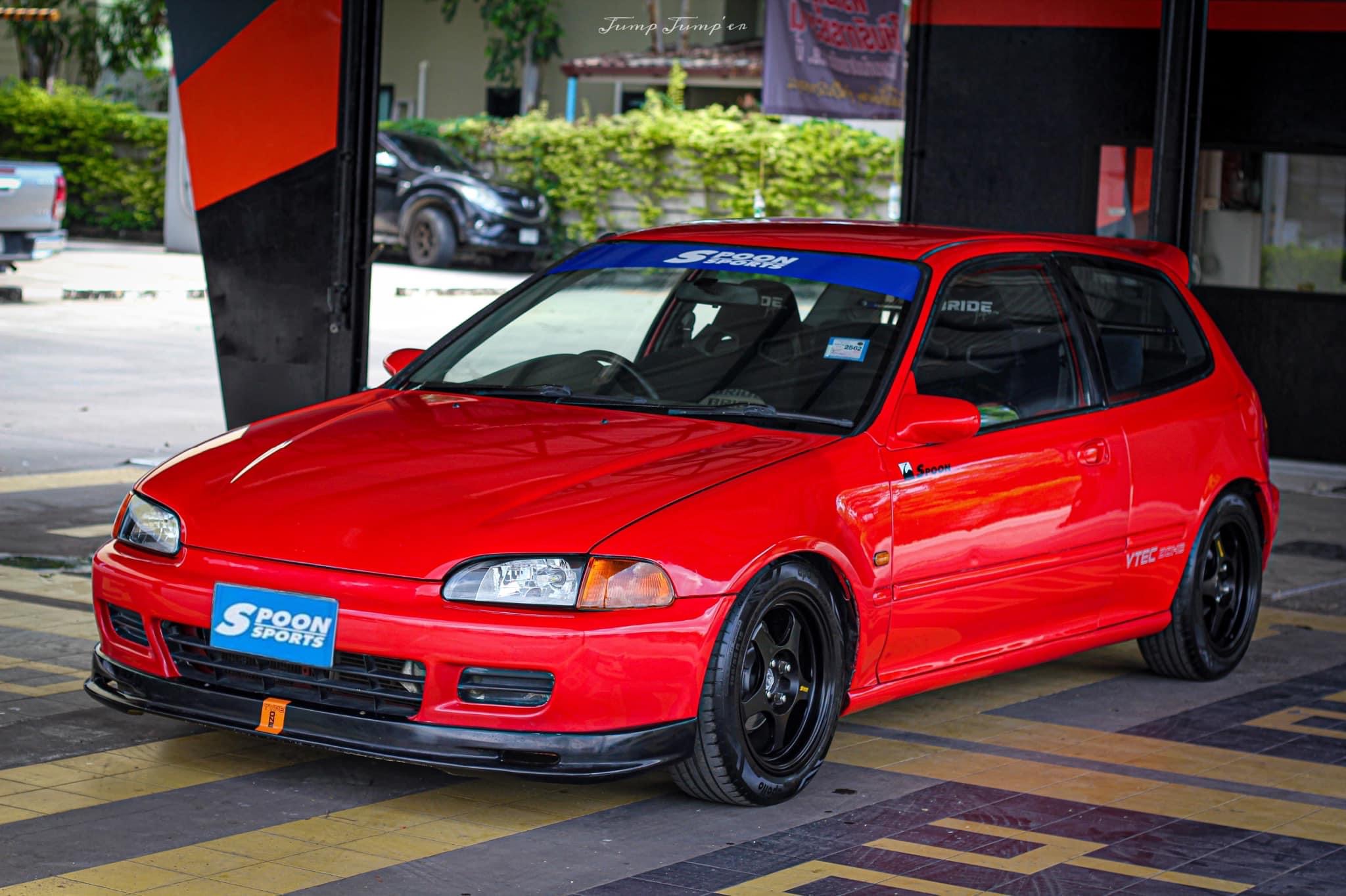Honda Civic EG โฉม 3 ประตู สีแดง (รูปที่ 3)