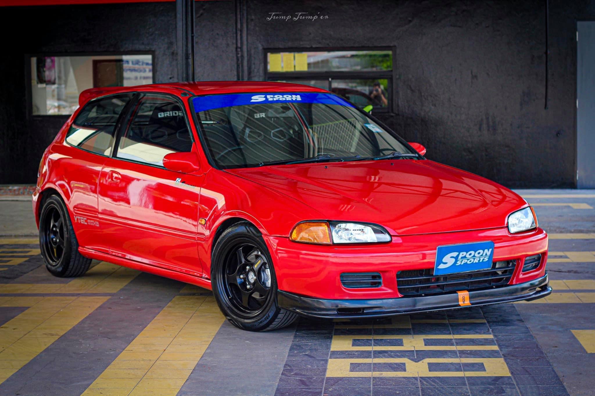 Honda Civic EG โฉม 3 ประตู สีแดง (รูปที่ 9)
