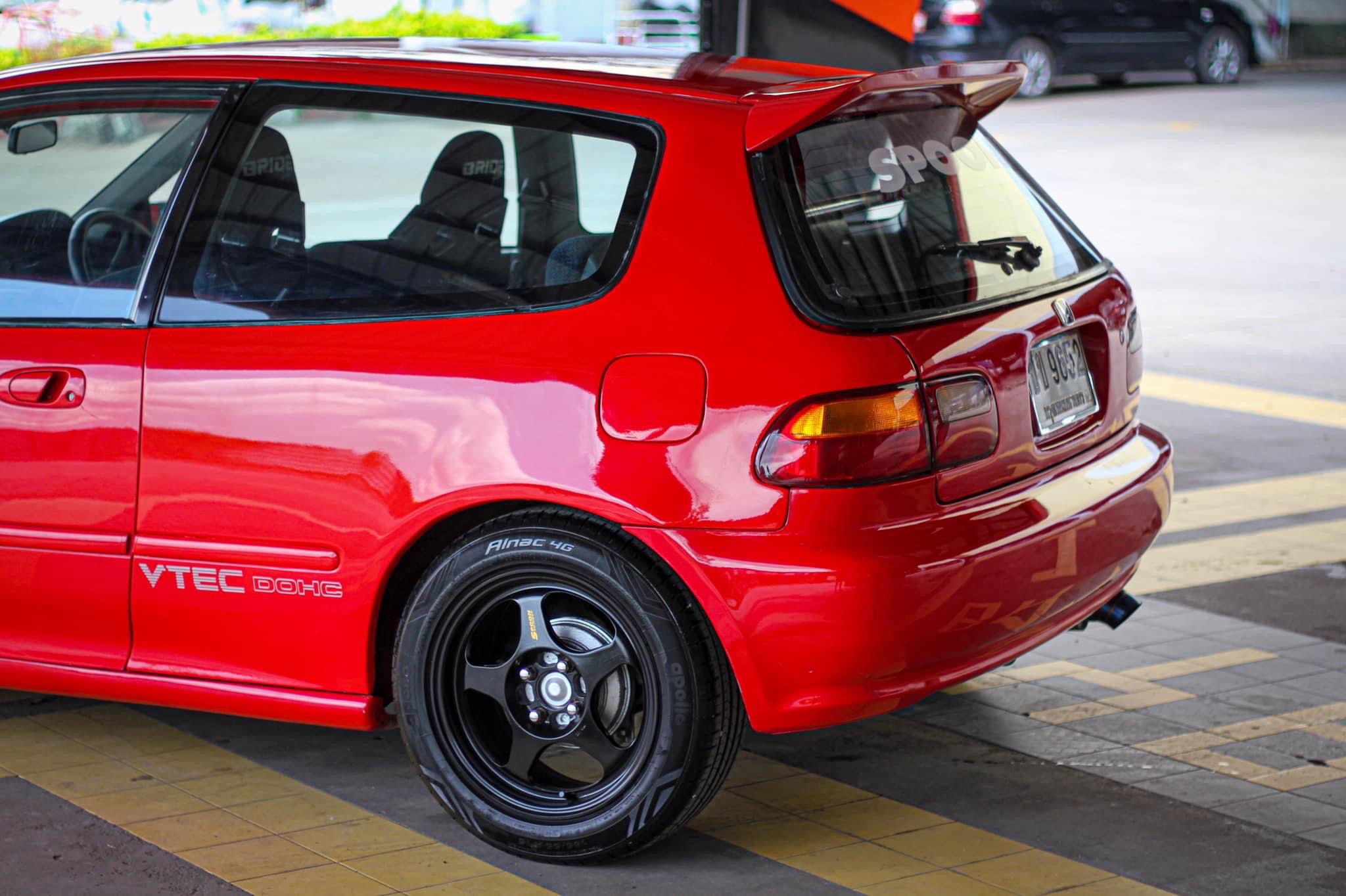 Honda Civic EG โฉม 3 ประตู สีแดง (รูปที่ 7)