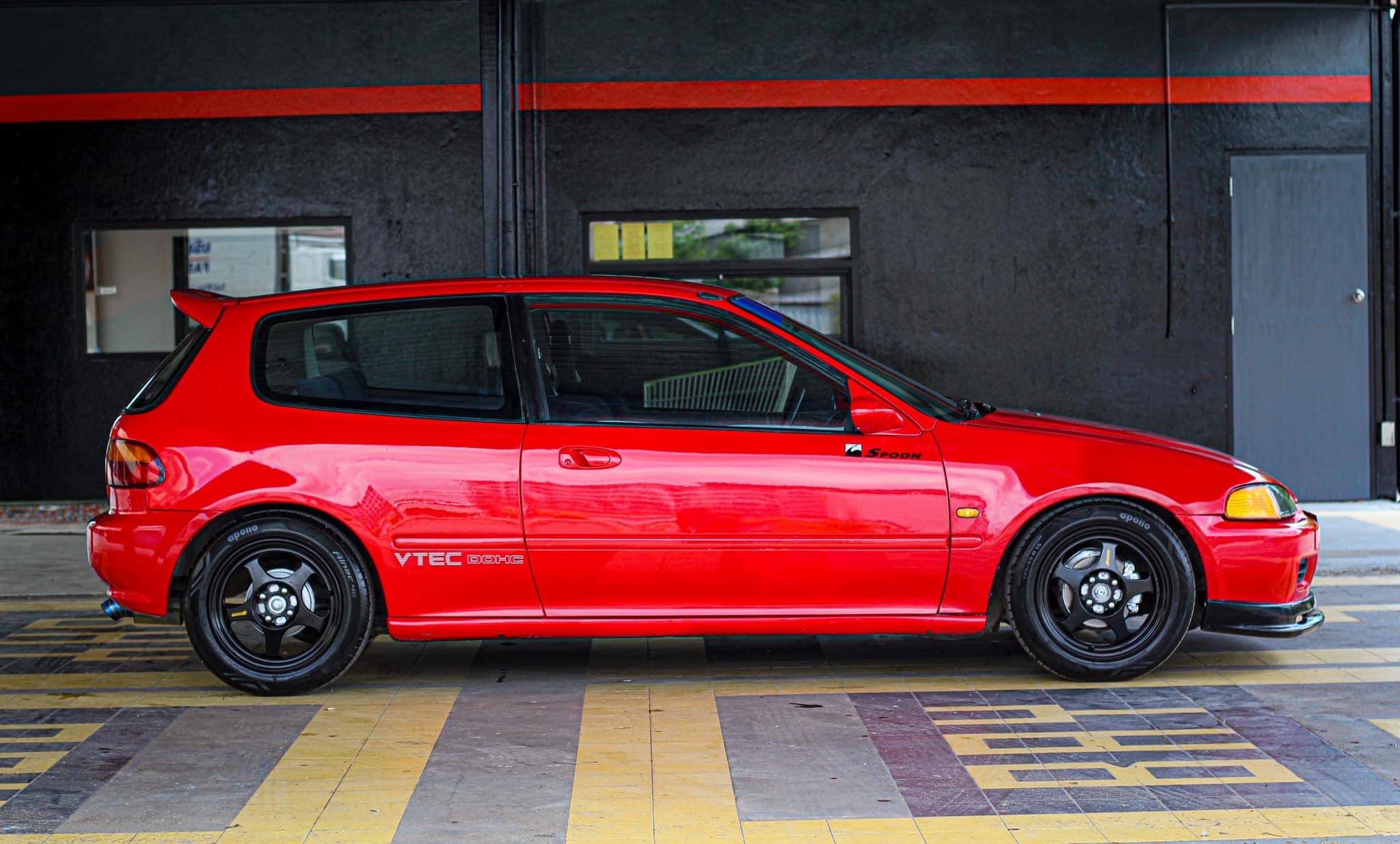 Honda Civic EG โฉม 3 ประตู สีแดง (รูปที่ 8)