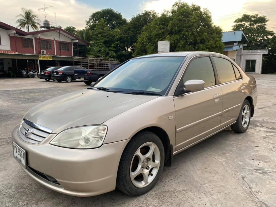 Honda Civic ES (Dimension) ปี 2002 สีทอง (รูปที่ 2)