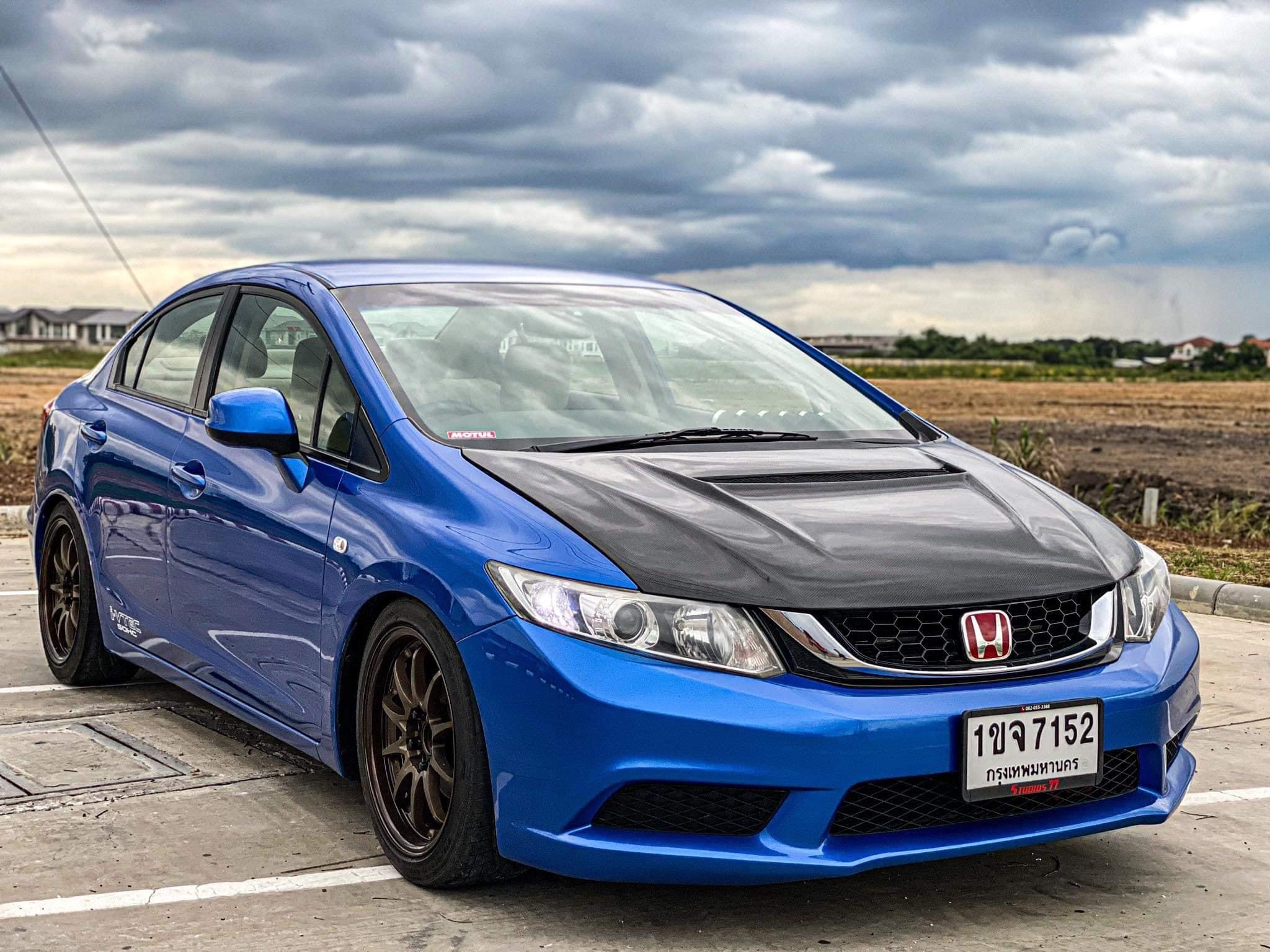 Honda Civic FB ปี 2012 สีน้ำเงิน (รูปที่ 4)