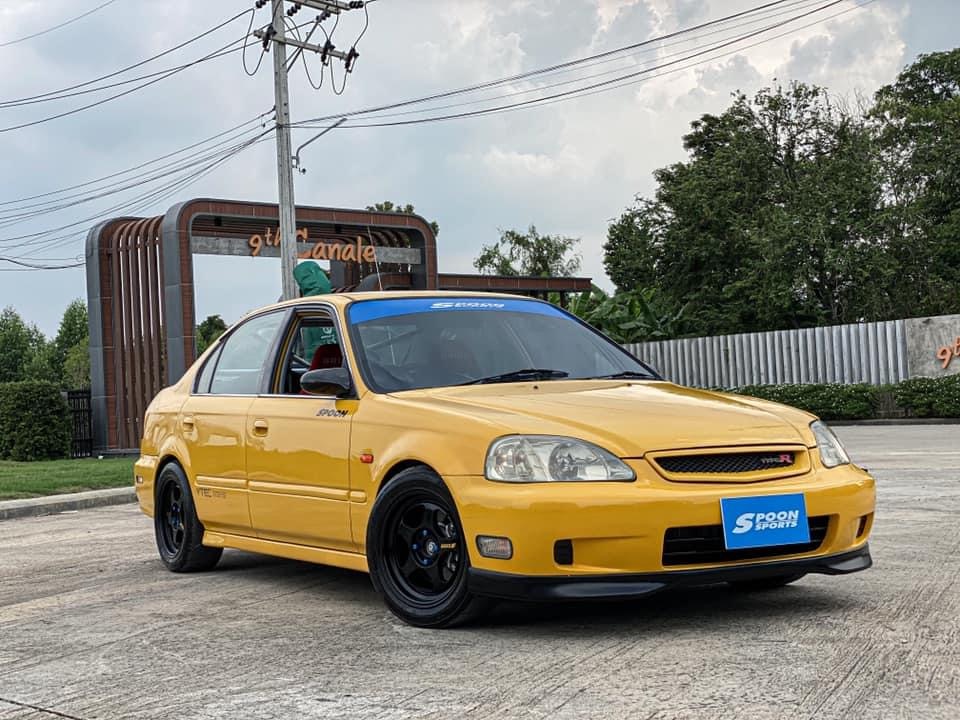 civic ek lev ปี2000 เหลือง spoon