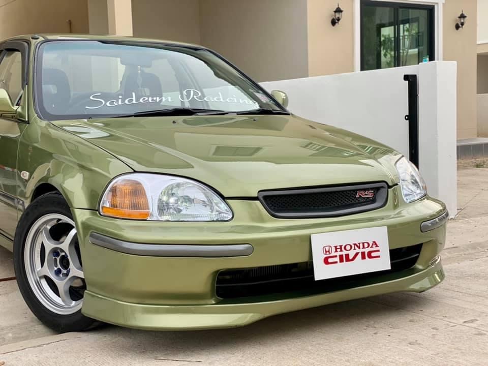 Honda Civic EK โฉม 4 ประตู ปี 1997 สีเขียว