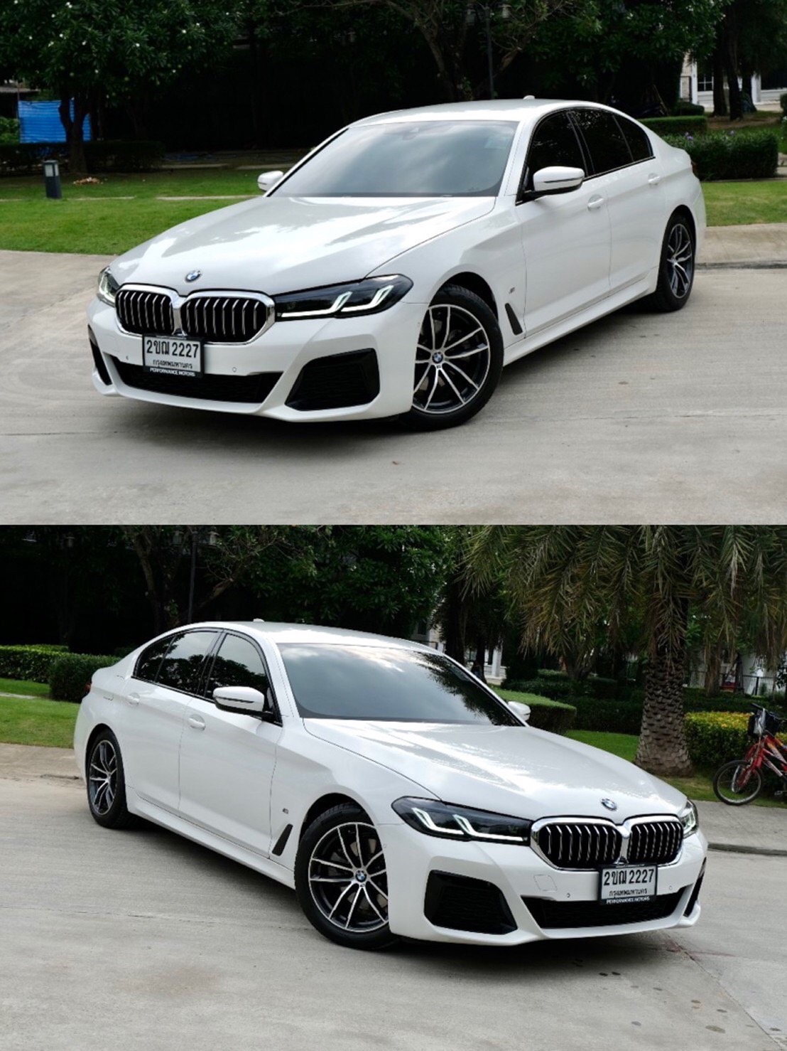 2021 BMW 5 Series G30 520d สีขาว (รูปที่ 3)
