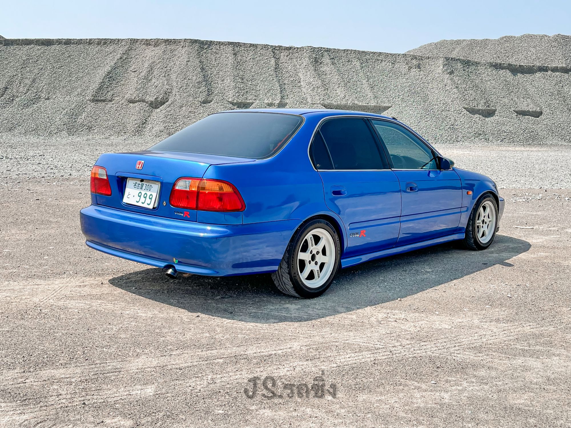 Honda Civic Ek 1999 สีน้ำเงิน (รูปที่ 4)