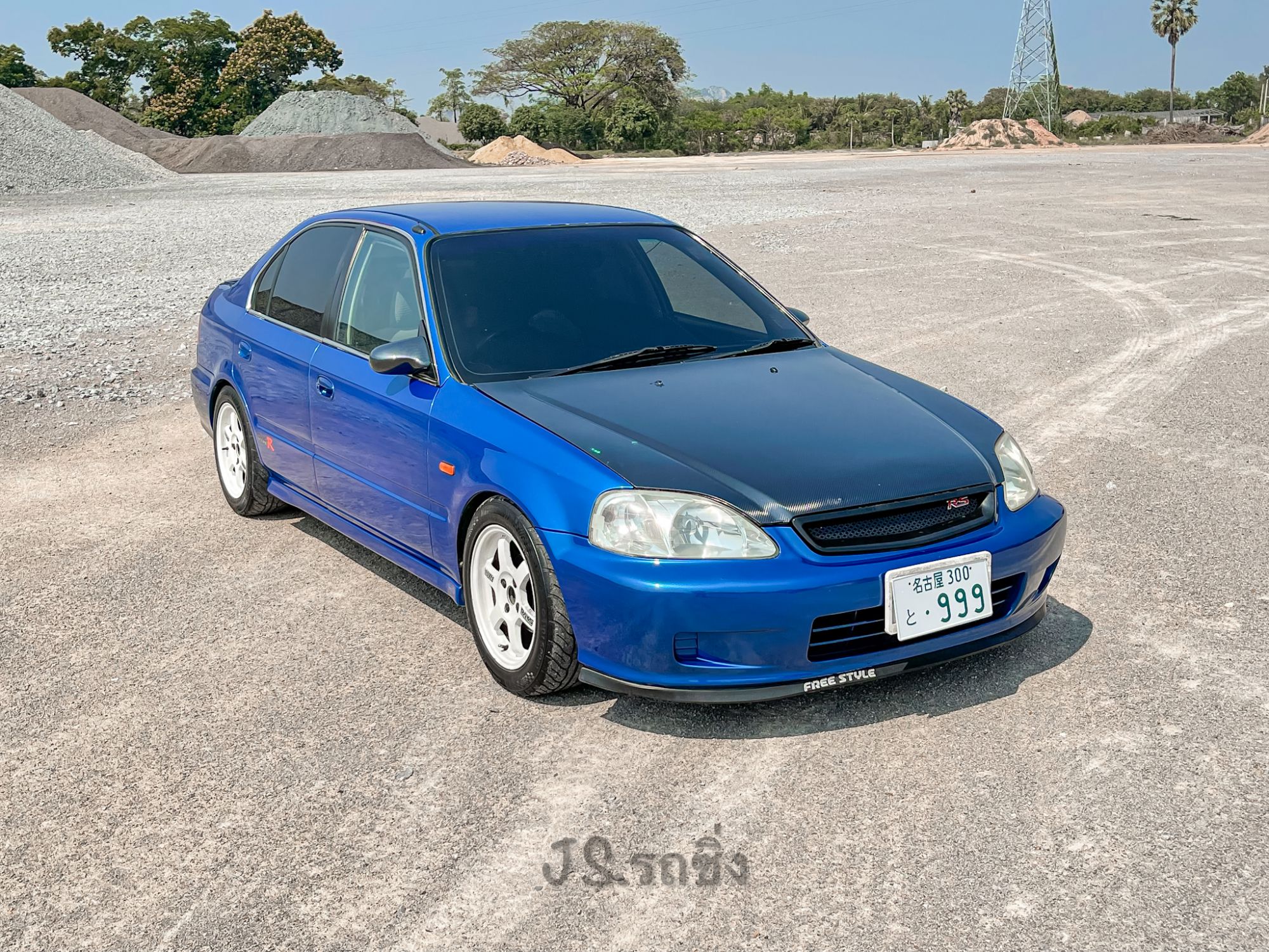 Honda Civic Ek 1999 สีน้ำเงิน (รูปที่ 2)
