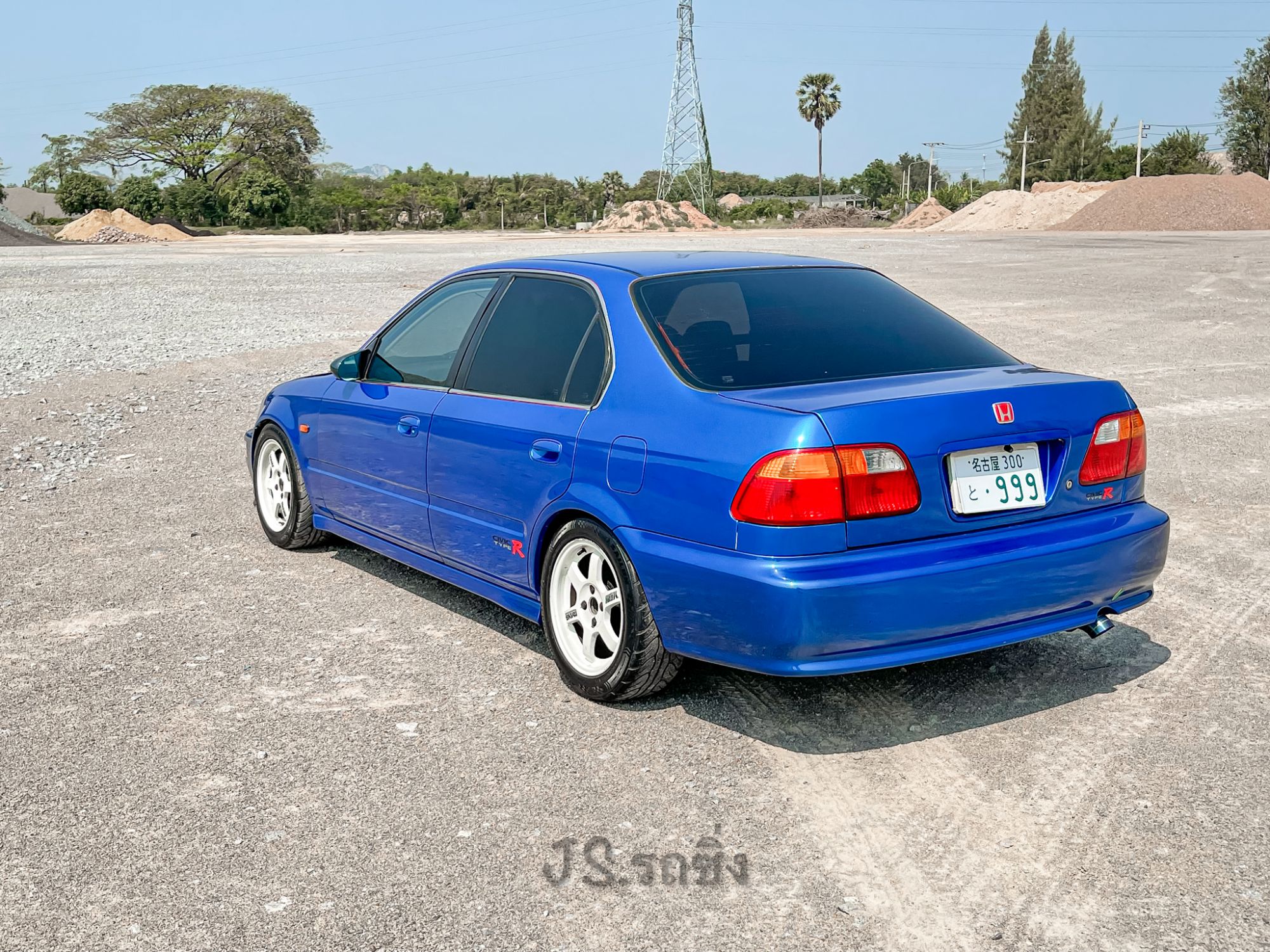 Honda Civic Ek 1999 สีน้ำเงิน (รูปที่ 3)