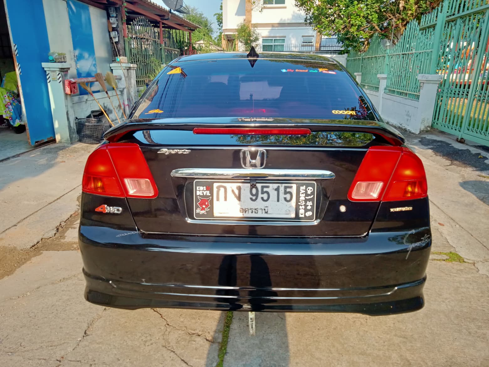 2002 Honda Civic ES (Dimension) โฉม ตาเหยี่ยว สีดำ